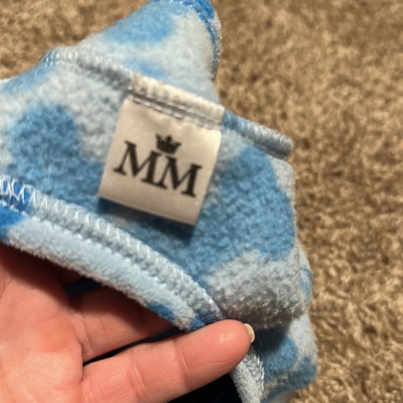 MM brand blue fleece & Velcro top for dogs (XS) - Picture 5 of 11
